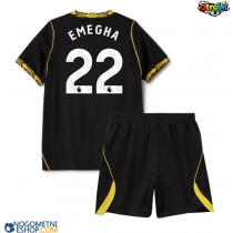 Otroški Nogometni dresi Chelsea Emmanuel Emegha #22 Gostujoči 2026-27 Kratek Rokav (+ Kratke hlače)